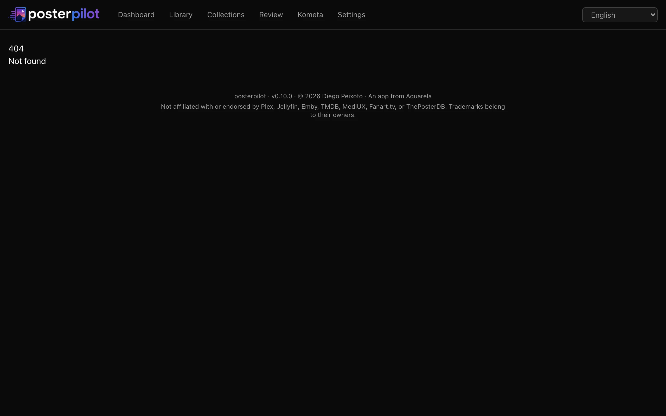 PosterPilot FUN night picker with library, media type, genre, year, runtime, and rating filters before drawing a title